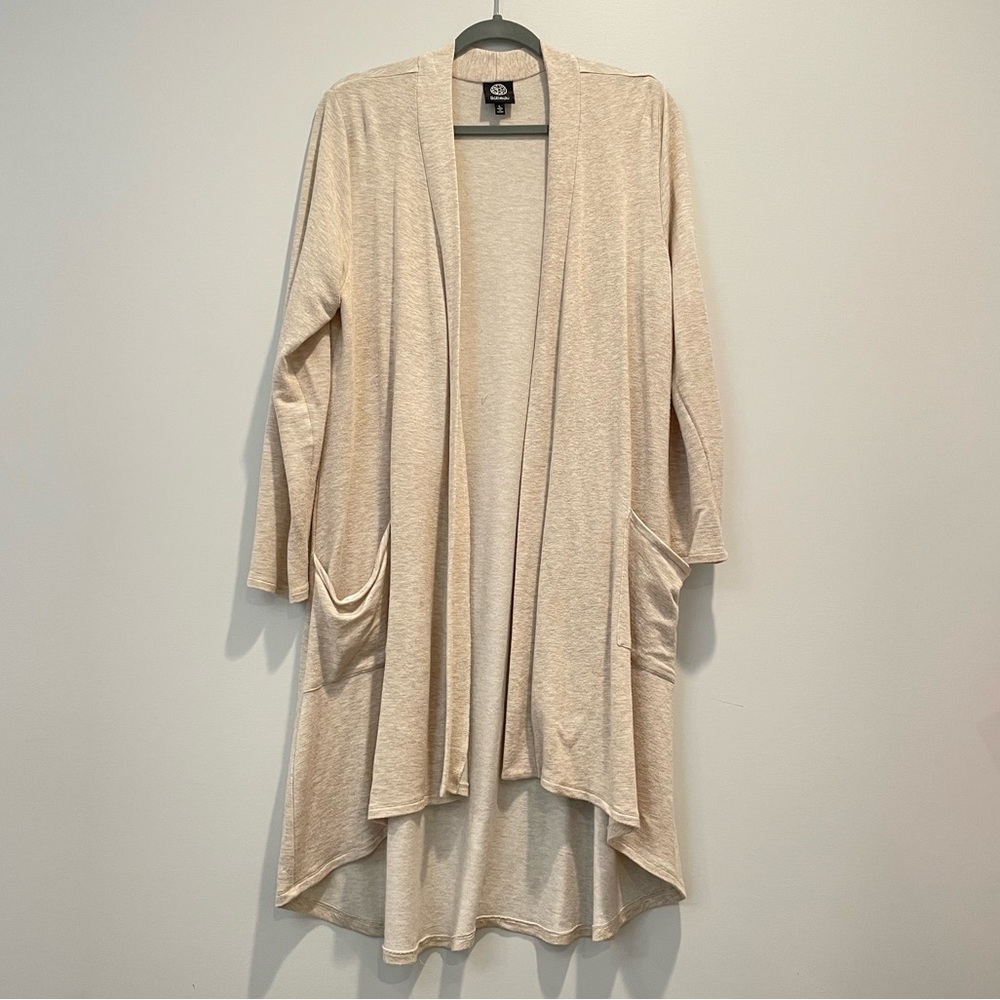 flowy long sleeve cardigan with pockets